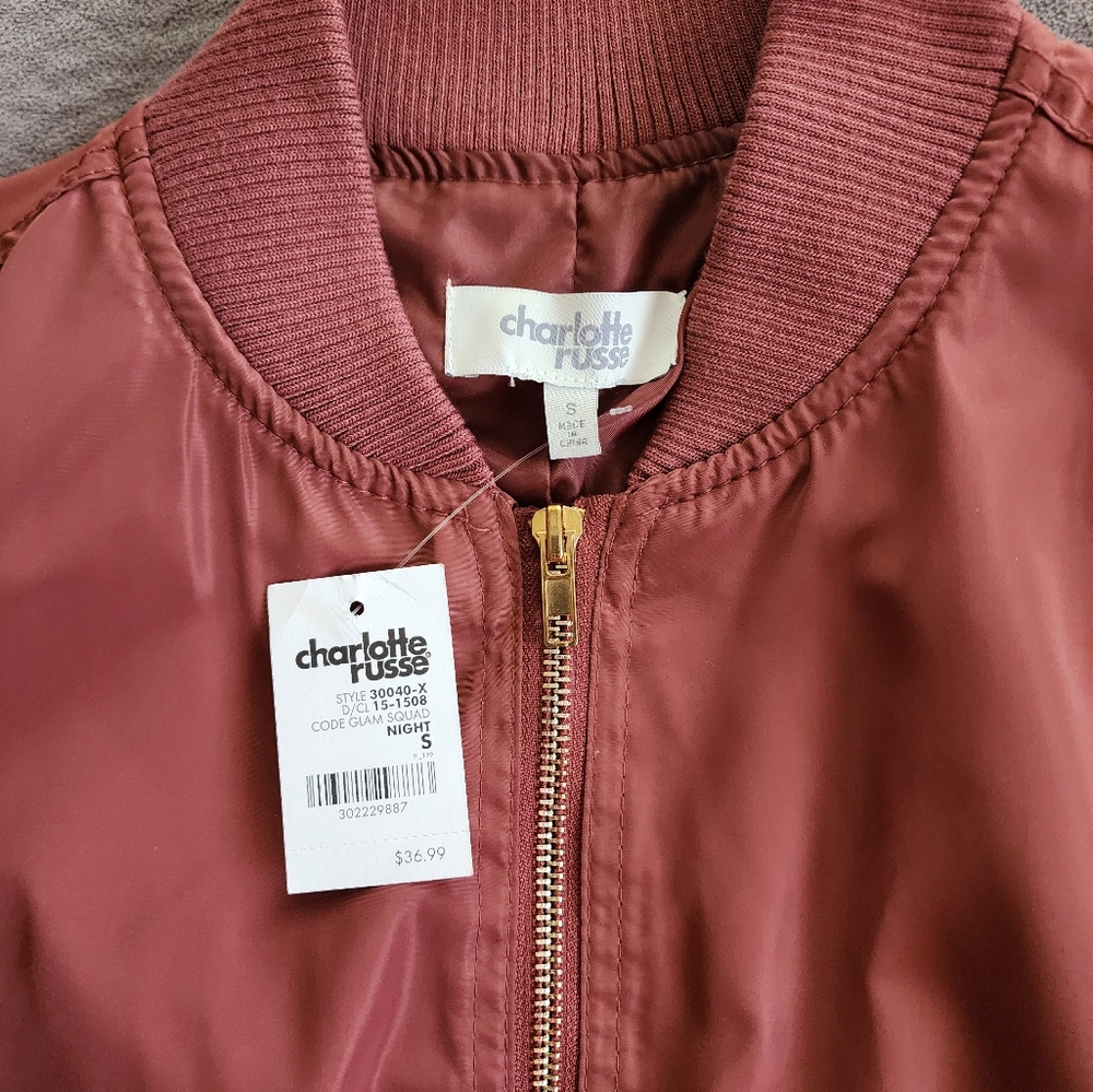 Charlotte Russe Small Bomber Jacket